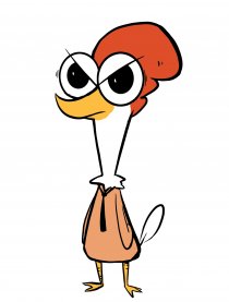 四格漫画  奋斗鸡